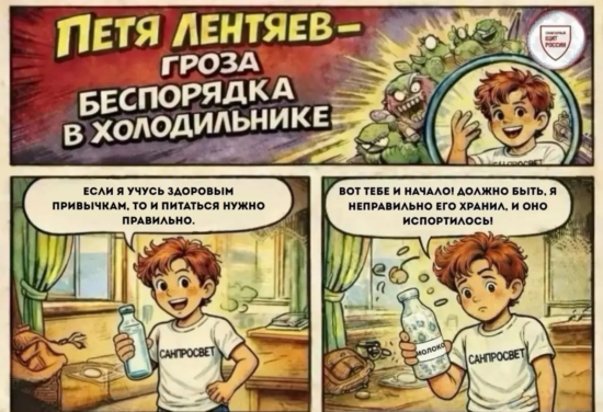 беспорядок в холодильнике